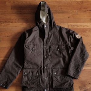Fjallraven Coat G1000 Men’s Size XS Brown with Sherpa Lining